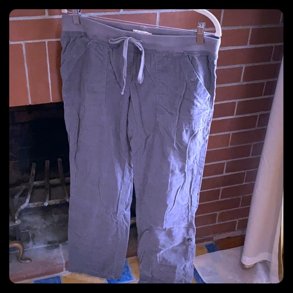 Loft convertible gray corduroy sweatpants